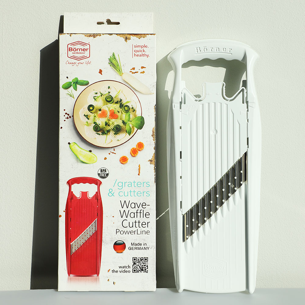 [베르너] 와플 채칼 그레이터 슬라이서 와플메이커 피클 벌집형 감자 고구마 튀김 슬라이스