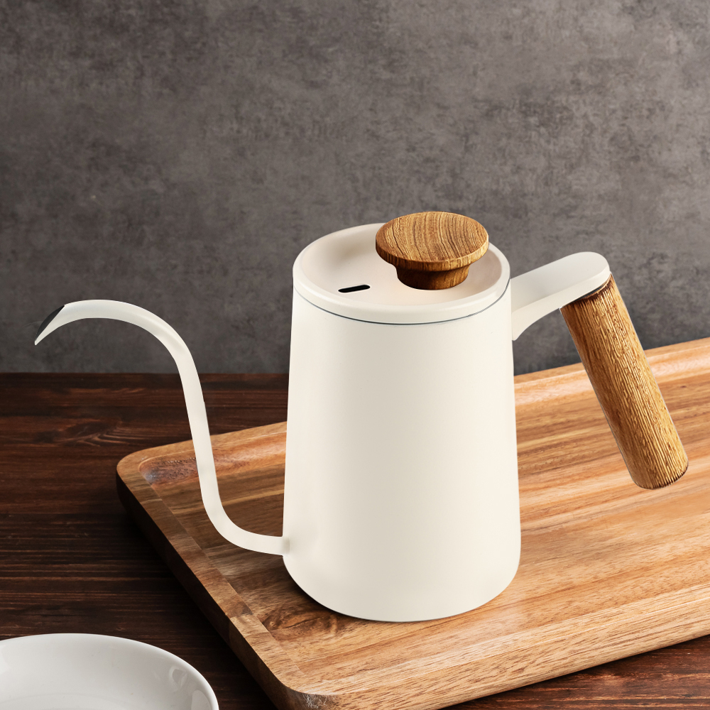 칼딘 커피 핸드드립주전자 브루오 드립포트 600ml, 아이보리 - 메인 이미지
