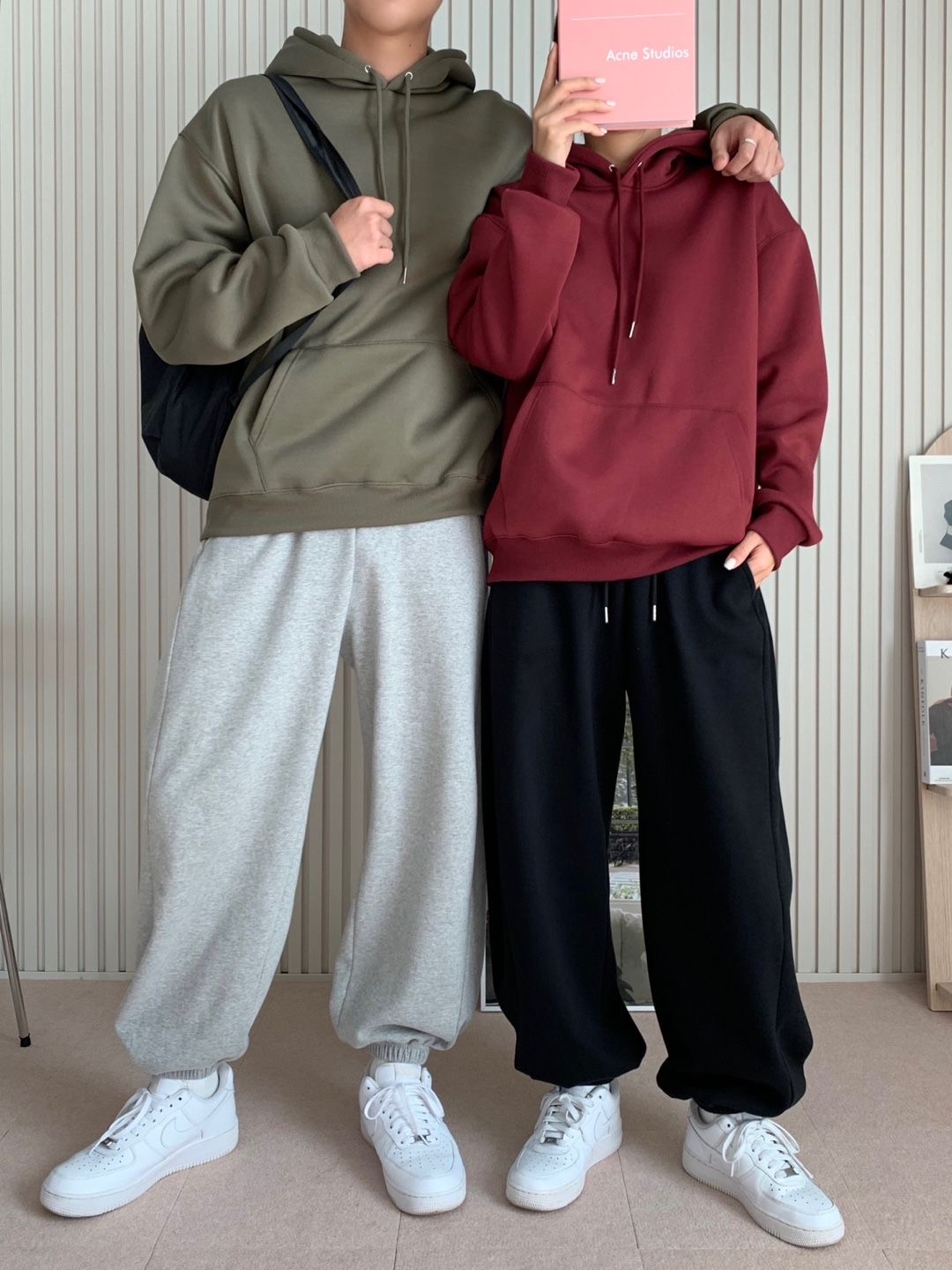 마코 후드티 기모 맨투맨 후드집업 오버핏 커플 빅사이즈 겨울 티셔츠 여성 남성 무지 긴팔 - 상세 이미지 3