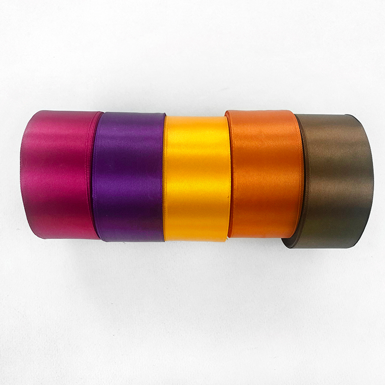 (25yd) 4cm 리본 끈 테이프 포장리본 공단리본 (단면) - 상세 이미지 2