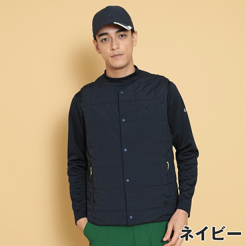 캘러웨이 CALLAWAY 남성 패딩 조끼 경량 스트레치 나일론 골프웨어 C24216101 - 상세 이미지 2
