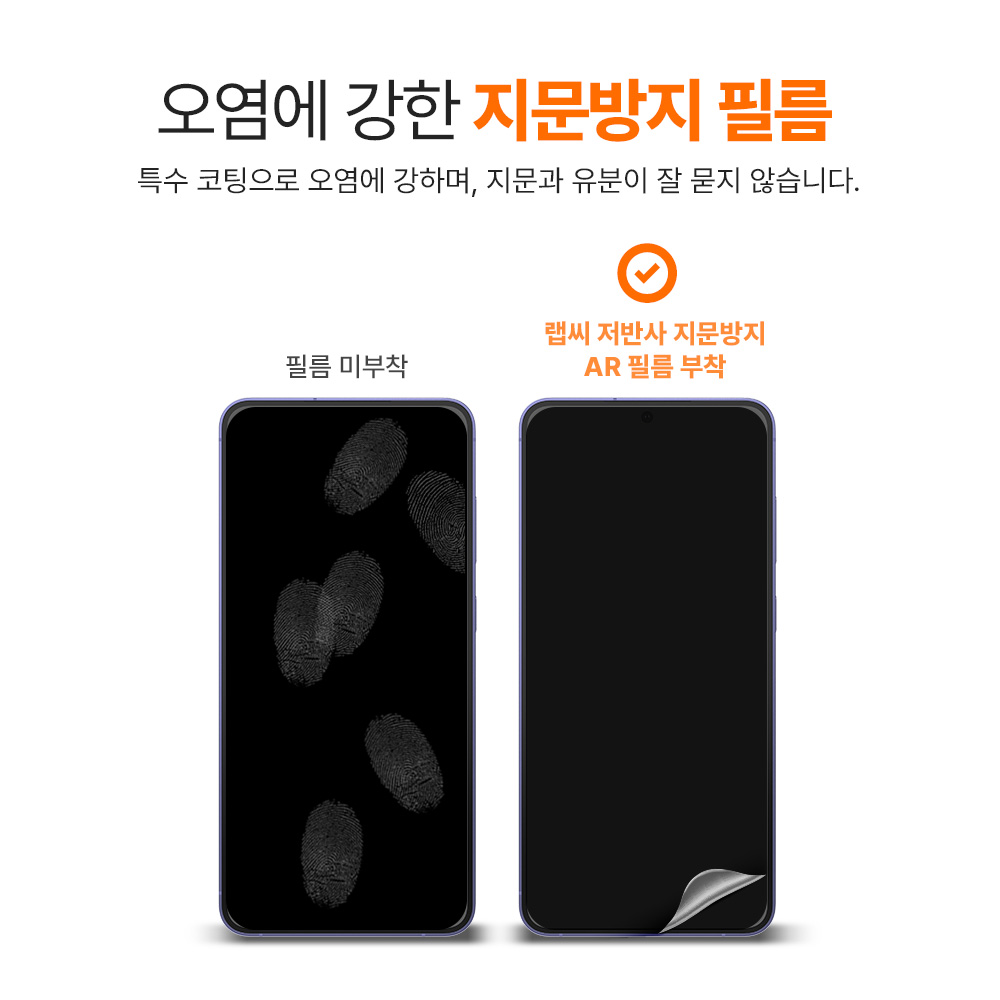 랩씨 지문방지 저반사 액정보호필름 C-Skin 갤럭시S24, 3매입 - 상세 이미지 4
