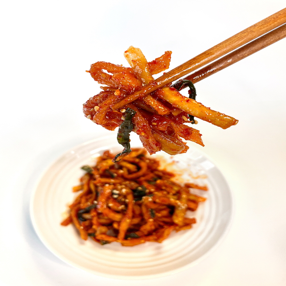 일주일반찬 대용량 국내산 무말랭이무침 450g 가정식 수제 나물반찬 - 메인 이미지