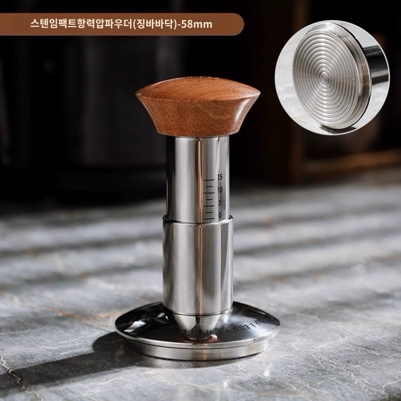 에스프레소 블랙템퍼 임팩트 정압커피탬퍼 30lbs 스프링포스 58.35mm 바리스타용품 이미지 6