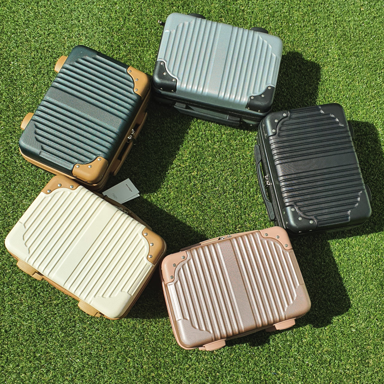 늘바론 미니 캐리어 예쁜 여행 가방 캠핑 소형 기내용 서머 레디백 14