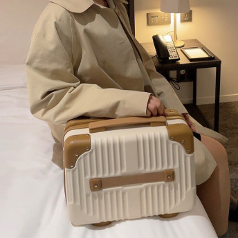 늘바론 미니 캐리어 예쁜 여행 가방 캠핑 소형 기내용 서머 레디백 14