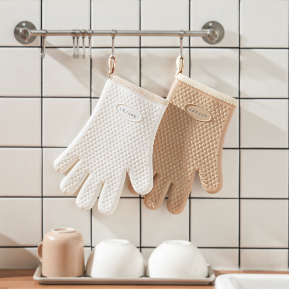 하루의공간 실리콘 오븐 냄비 주방 장갑 2p 제품 이미지