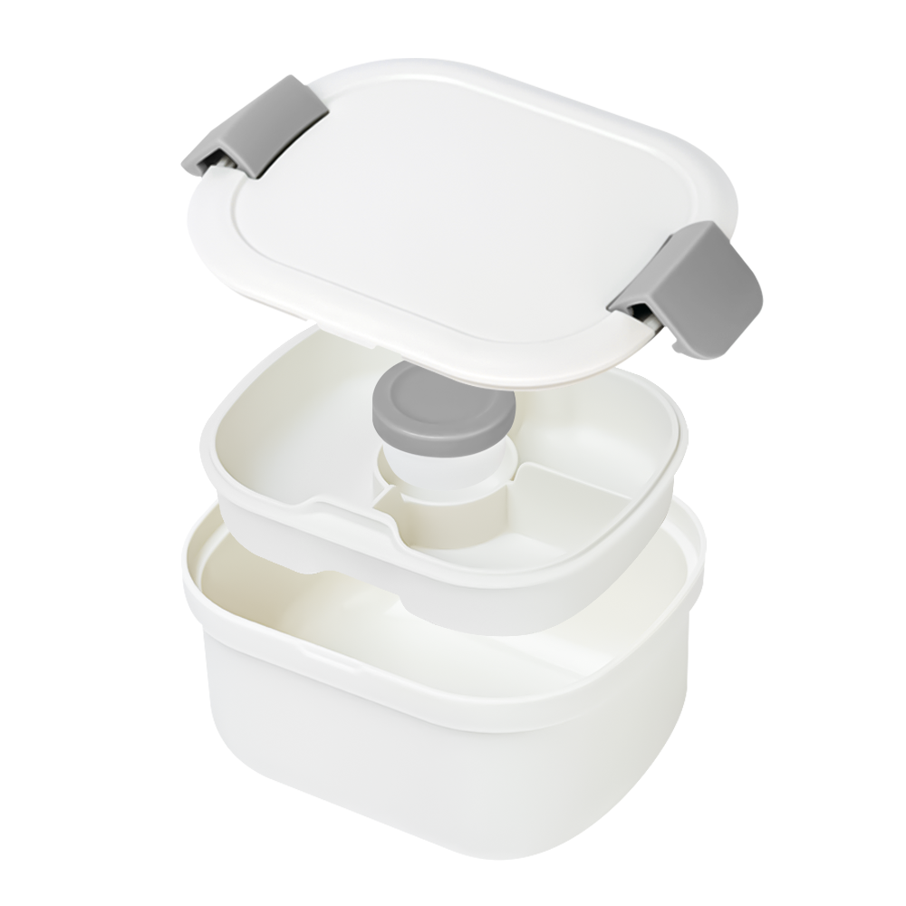 유즈베러띵 샐러드 과일 도시락통 다이어트 포케 2단 런치박스 용기