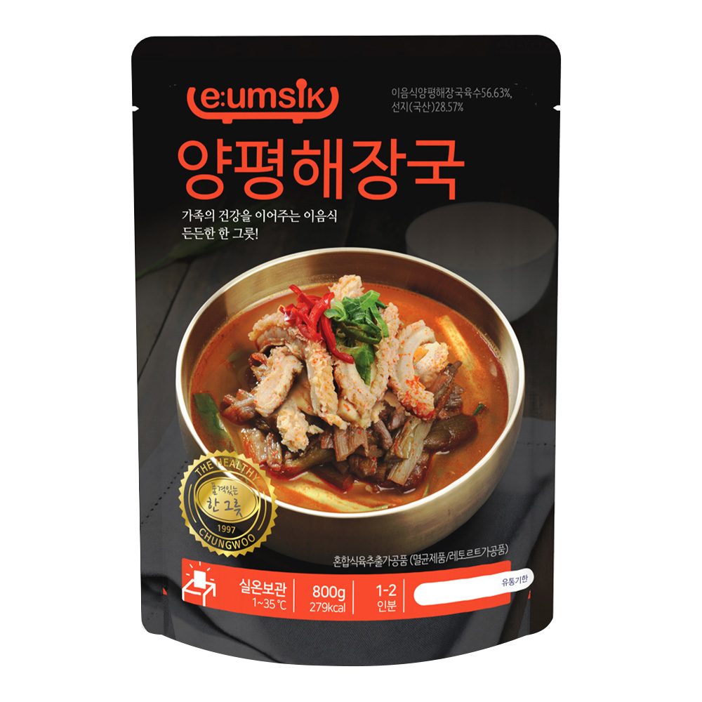 청우식품 이음식 양평해장국 800g : 푸드뱅크주식회사