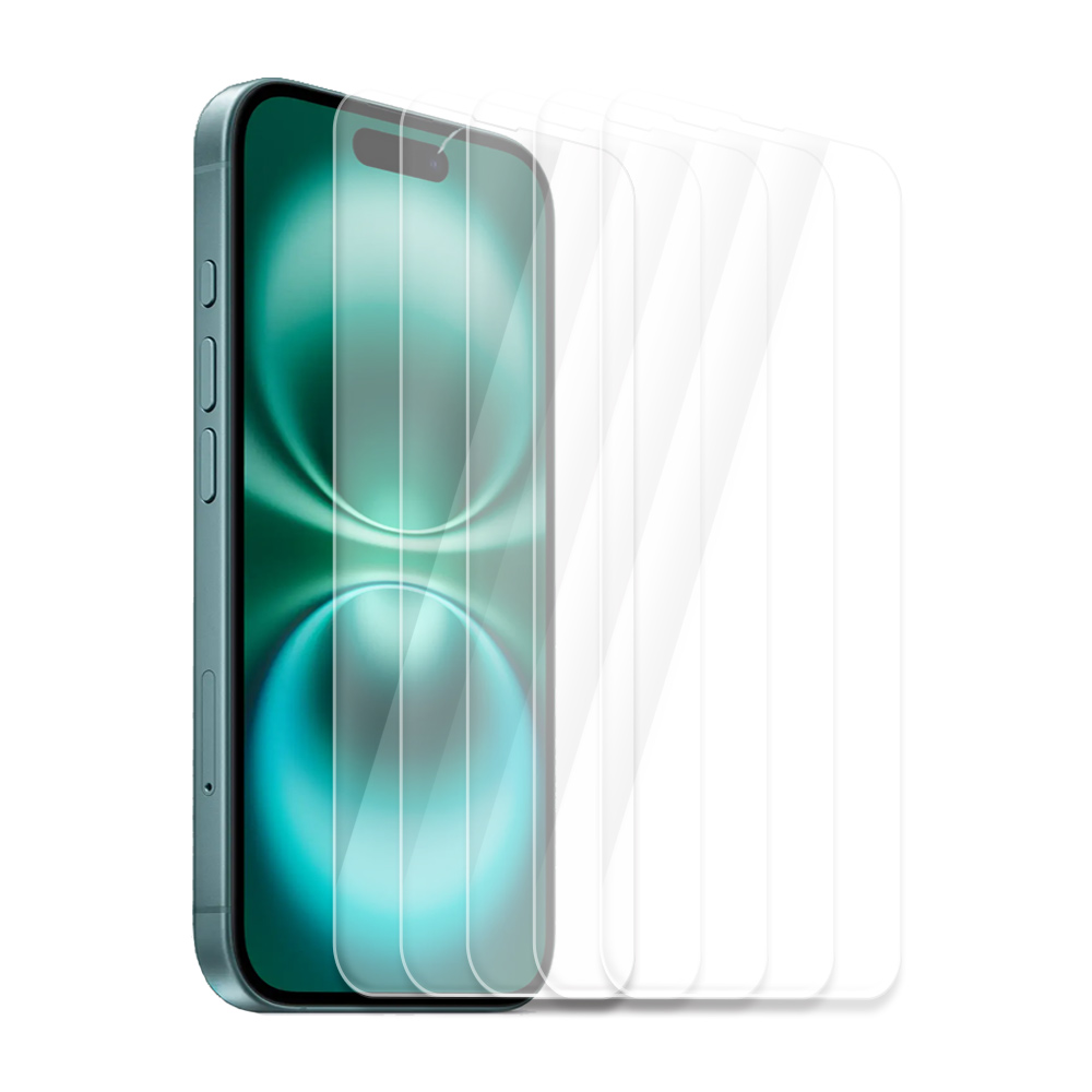 글라스 강화유리필름 아이폰16 플러스, 5매입 - 상품 이미지