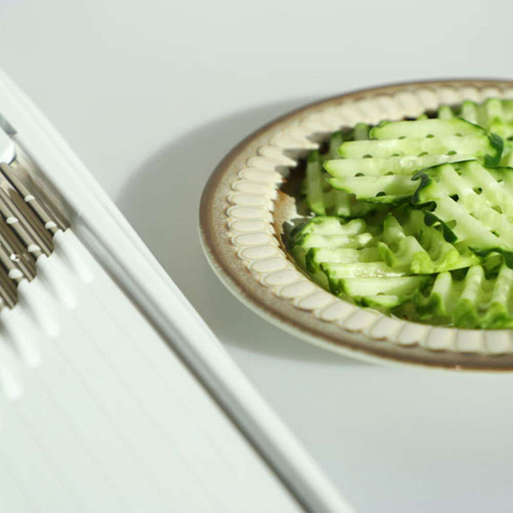 [베르너] 와플 채칼 그레이터 슬라이서 와플메이커 피클 벌집형 감자 고구마 튀김 슬라이스