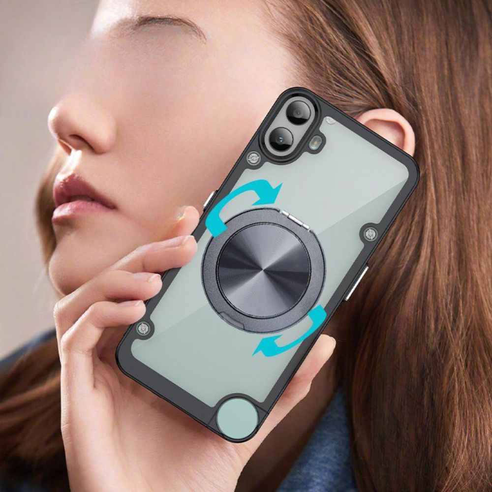 Nothing cmf Phone1 자기 휴대폰 케이스  다채로운 회전 감압 브래킷 낙하 방지 방열 투명 내비게이션 차량용 소프트 양면 하드 백 한국 비즈니스 한국어에 적합 - 상품 이미지