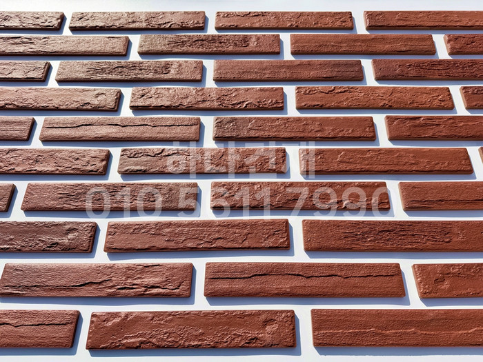 세라믹 고벽돌타일 300x50x9.2T 심플레드 / 하다건재 세라믹타일