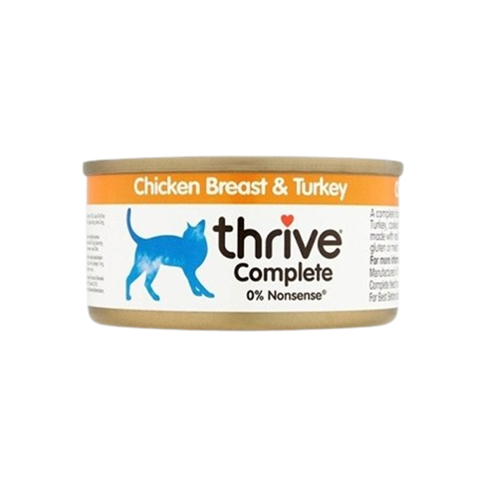 쓰라이브 컴플리트 주식캔 치킨&칠면조 75g 고양이 습식사료 - 상품 이미지