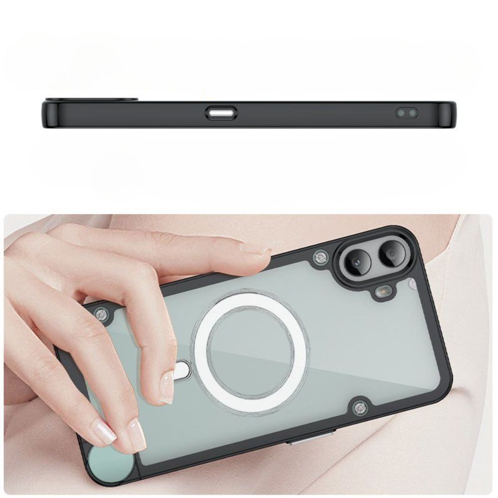 Nothing cmf Phone1 자기 휴대폰 케이스 다채로운 회전 감압 브래킷 낙하 방지 방열 투명 내비게이션 차량용 소프트 양면 하드 백 한국 비즈니스 한국어에 적합 - 상세 이미지 4