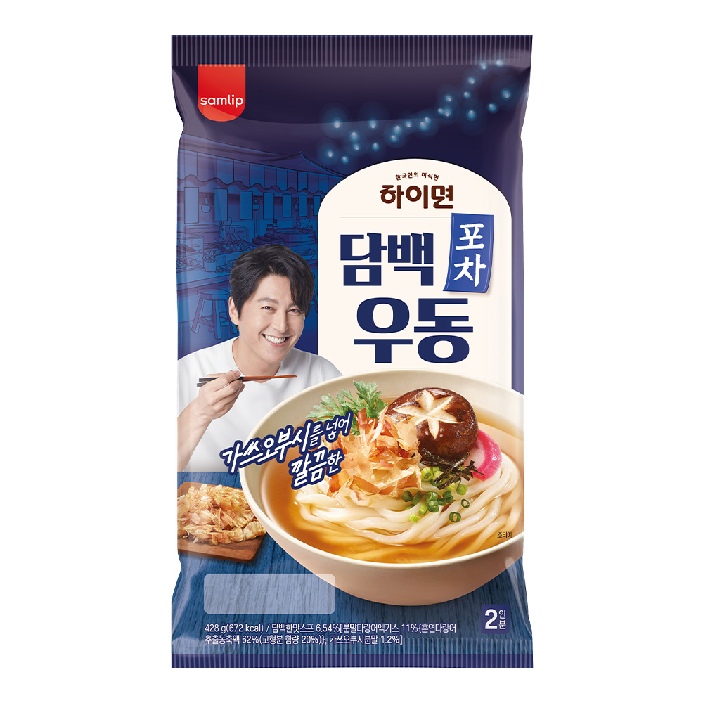 삼립 하이면 포차 우동 담백한맛 428g : 푸드뱅크주식회사