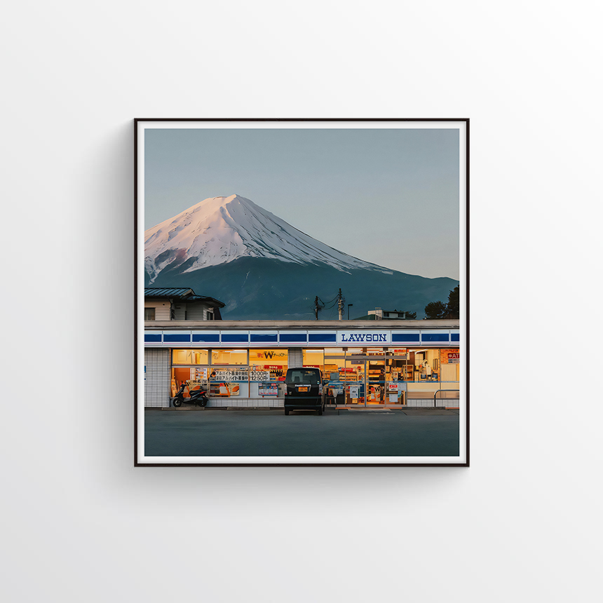 [50] 애시드로우 정사각형액자 Fuji [500x500mm Size] - 상품 이미지