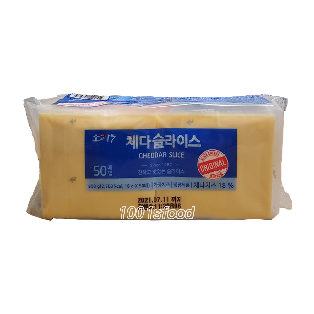 동원 소와나무 체다슬라이스치즈 18g×50장 : 천일푸드