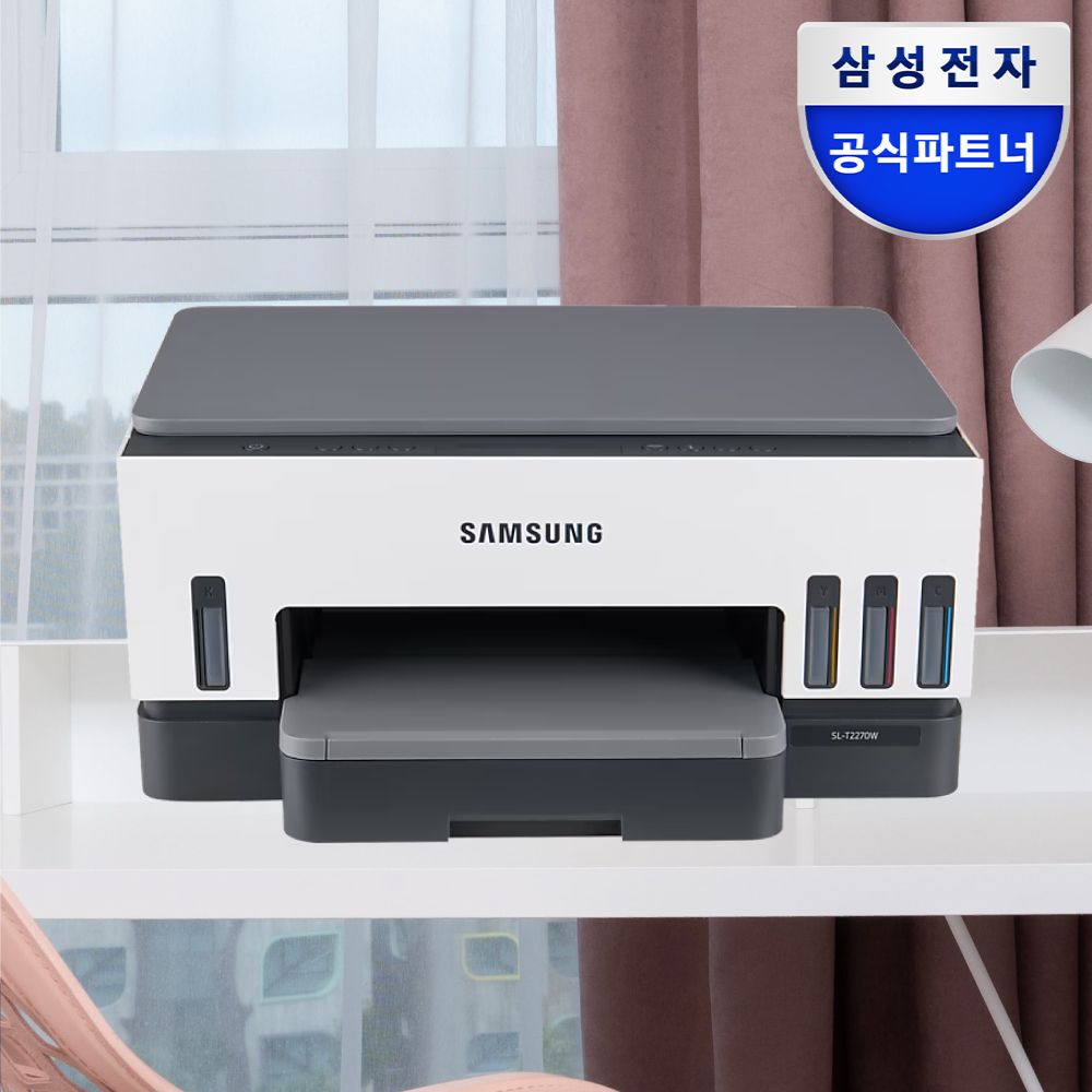 삼성전자 SL-T2270W 무한잉크 복합기 프린터 복사 스캔 Wi-Fi 잉크포함