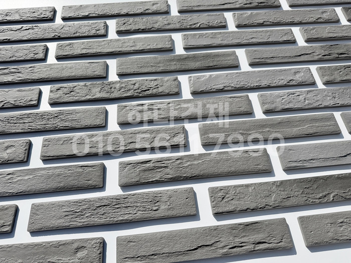 세라믹 고벽돌타일 300x50x9.2T 심플그레이 / 하다건재 세라믹타일