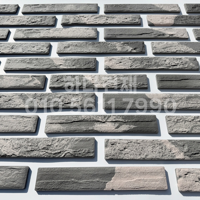 세라믹 고벽돌타일 300x50x9.2T 빈티지그레이 / 하다건재 세라믹타일