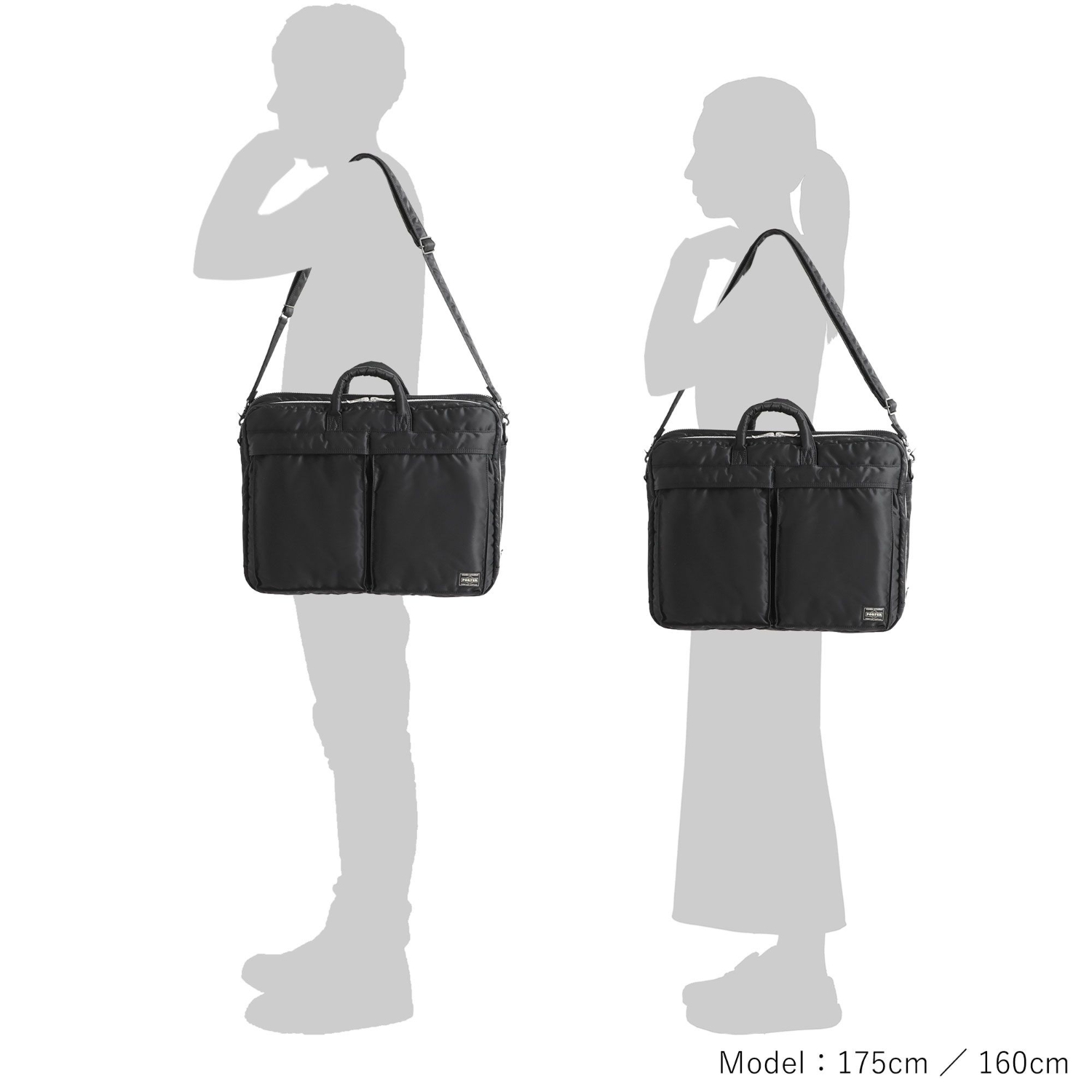 요시다포터 서류가방 NEW TANKER 2WAY DOCUMENT BAG W zip 포터 탱커 뉴탱커 브리프케이스 622-15151 - 상세 이미지 3