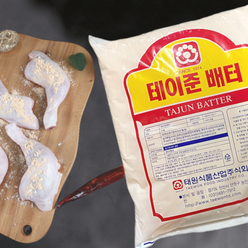 태원식품 후라이드 치킨파우더 테이준배터 5KG 매콤한맛 - 상세 이미지 3