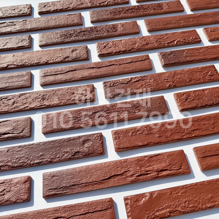 세라믹 고벽돌타일 300x50x9.2T 심플레드 / 하다건재 세라믹타일