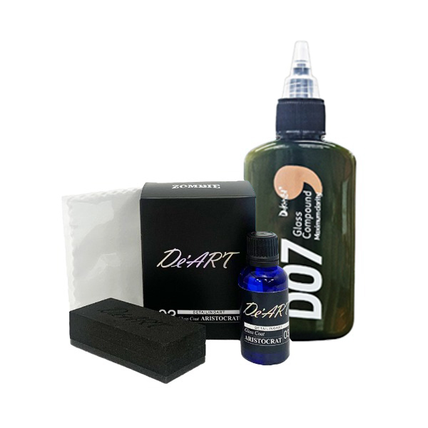 도깨비 D07 유막제거제 신형 100ml + 좀비카케어 디아트 유리발수코팅제 아리스토크랫 30ml - 상품 이미지
