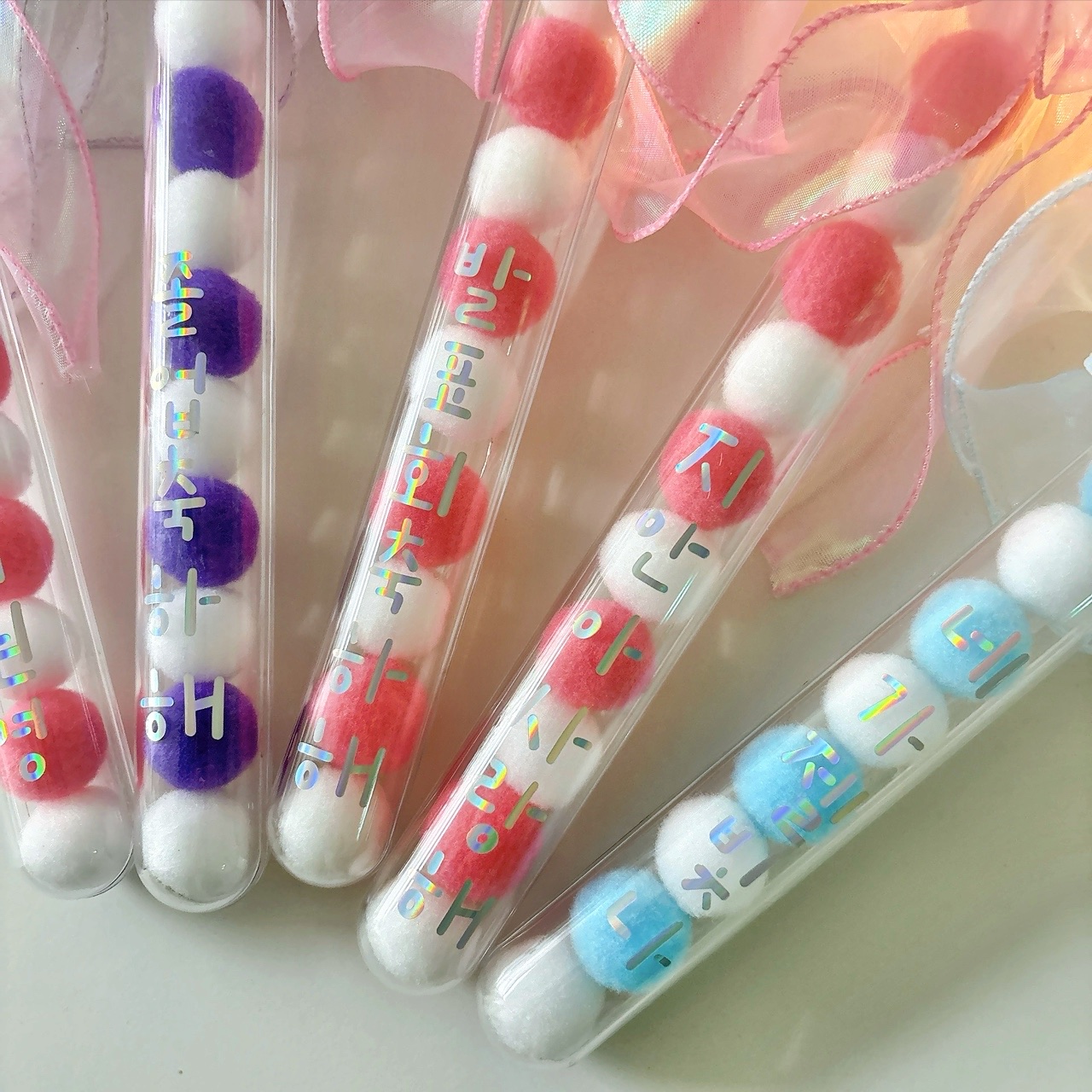 산리오 하트봉 인형꽃다발 LED 레터링 발표회 졸업식 재롱잔치 응원봉 유치원 시나모롤 핑크 이미지 3