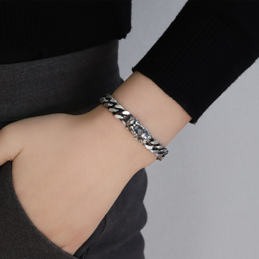 비휴은팔찌 비휴팔찌 남자팔찌 재물 불교bracelet - 상세 이미지 4