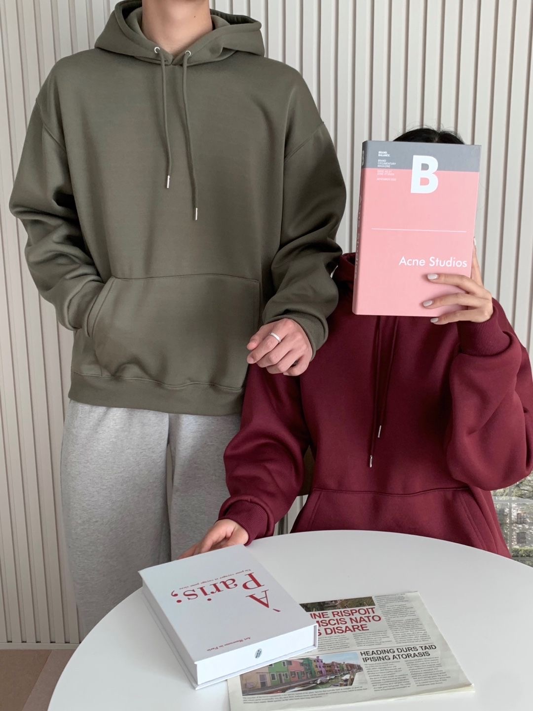 마코 후드티 기모 맨투맨 후드집업 오버핏 커플 빅사이즈 겨울 티셔츠 여성 남성 무지 긴팔 - 상세 이미지 4
