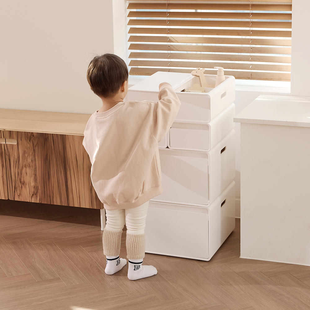 뉴코코맘 수플레 아기트롤리 기저귀정리함 보관함