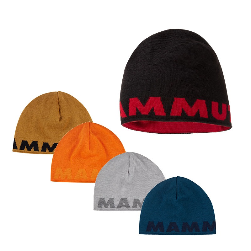 마무트 남성 여성 겨울 로고 비니 MAMMUT 4color - 상품 이미지