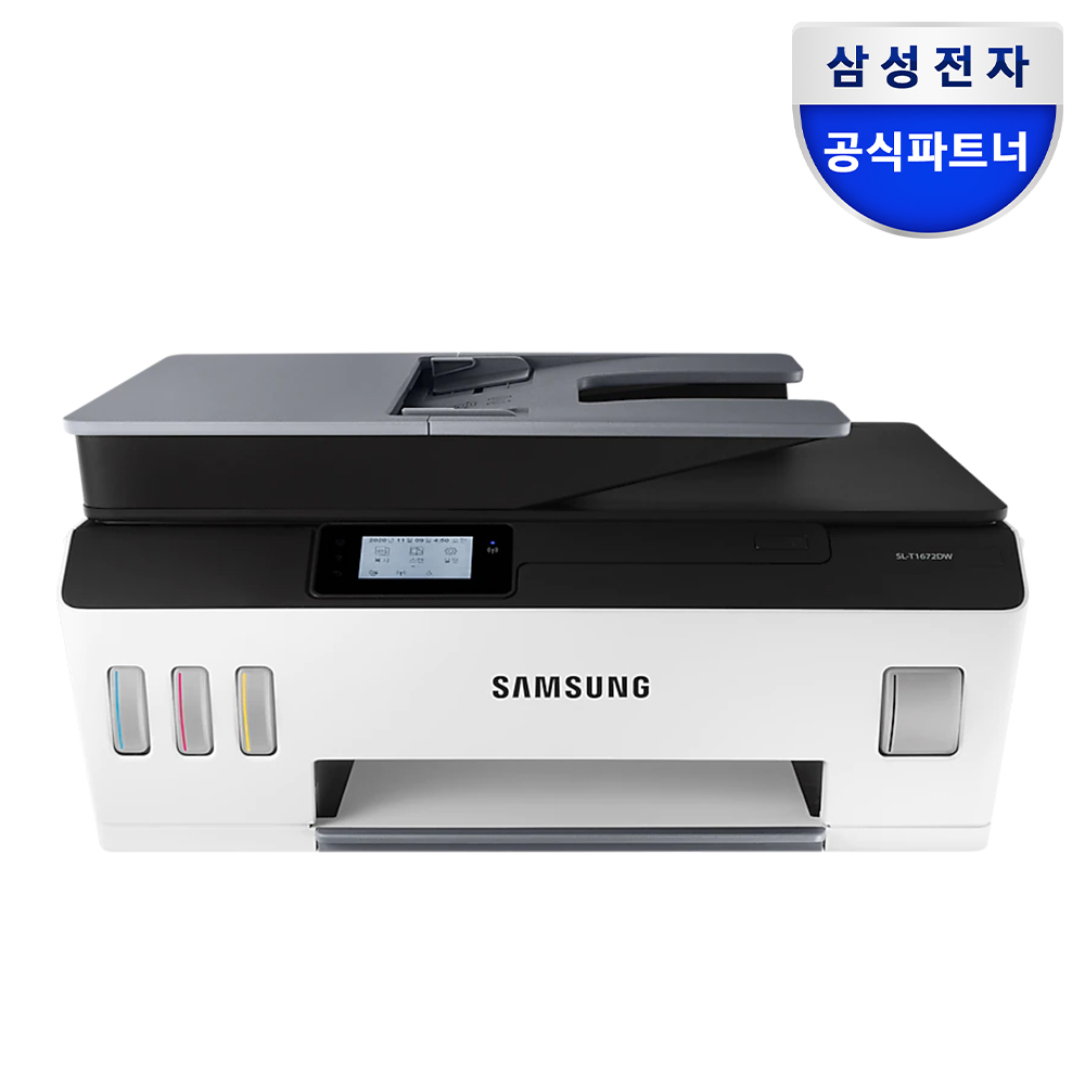 삼성전자 SL-T1672DW 무한잉크 잉크젯 복합기 잉크포함 트레이 무선기능