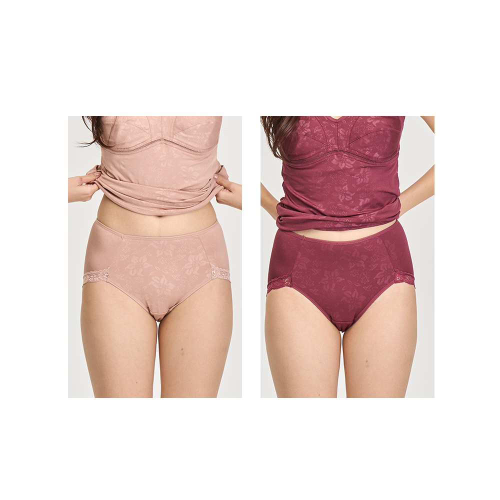 여성팬티 블루밍 노라인 맥시 삼각 레이스 팬티 3장 이미지 6