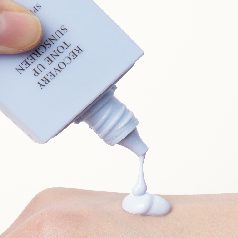 [도착보장] 디에이치 리커버리 톤업 선스크린 (메베 하늘색 피부과 비건 선크림) 50ml, 1개 이미지 6