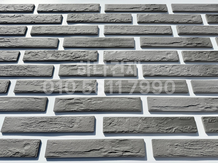 세라믹 고벽돌타일 300x50x9.2T 심플그레이 / 하다건재 세라믹타일