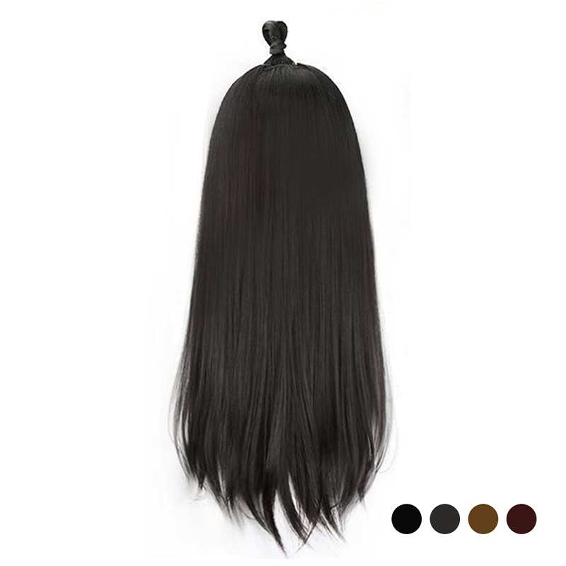 메이스 긴머리가발 부분 가발 에어 피스 붙임머리 똑딱이 C컬 60cm 3피스 - 상세 이미지 4