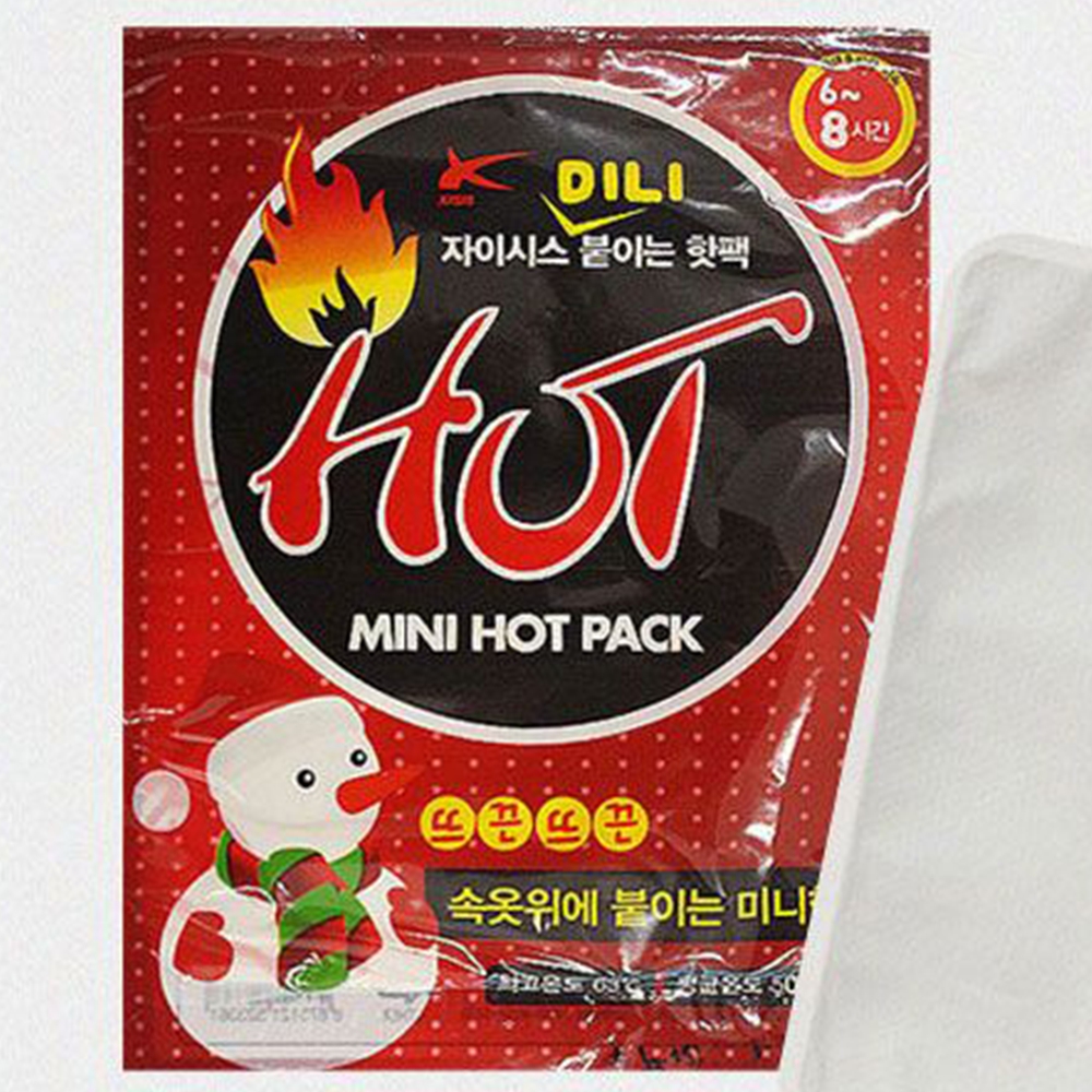 발에붙이는핫팩 배에부착형 오래가는 군용 일회용 휴대용미니 대용량파스형 100개 이미지 8