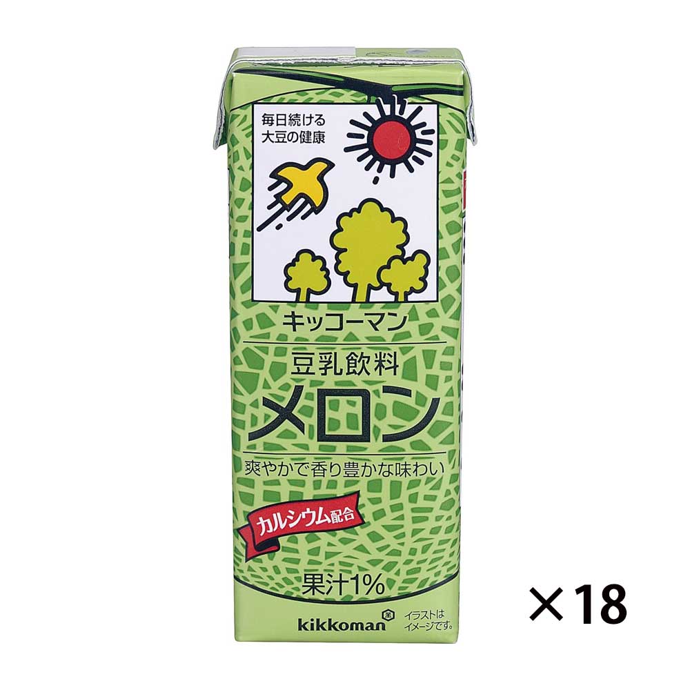 기꼬만 두유 멜론 200ml 18개세트 일본 두유