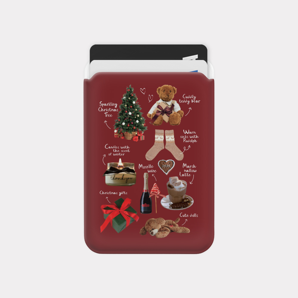 cuddly wish scrap 디자인 [맥세이프 카드슬롯] - 상품 이미지