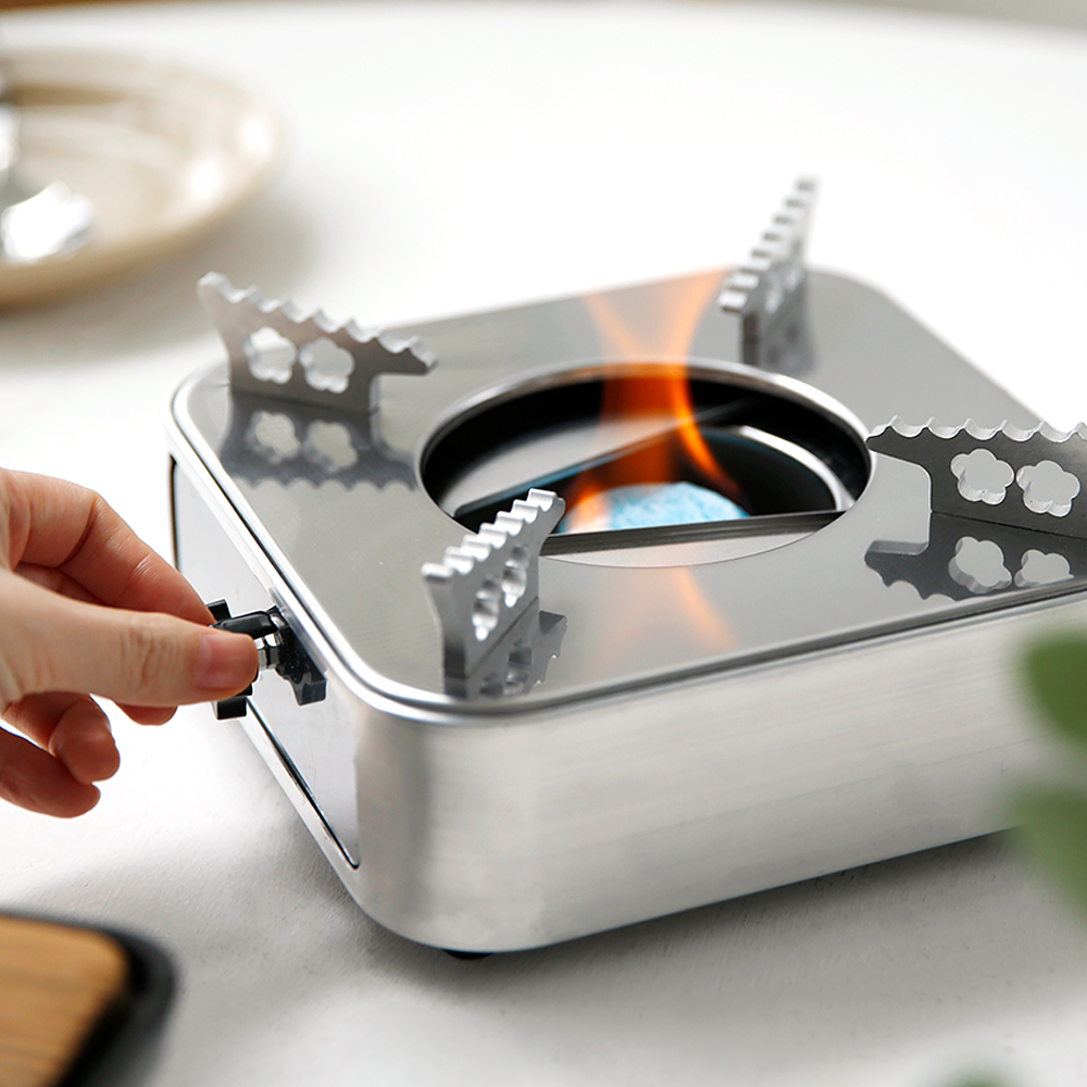 화구조절 미니 고체연료 화롯대 화로 다이 받침대 가정용 개인 실내 소형 캠핑