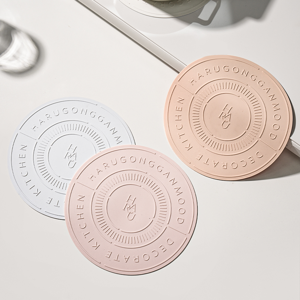 [네이버 단독구성] 하루의공간 레터링 인덕션 보호 실리콘 매트 3개 세트 제품 이미지