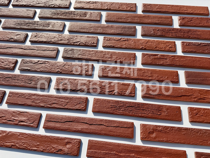 세라믹 고벽돌타일 300x50x9.2T 심플레드 / 하다건재 세라믹타일