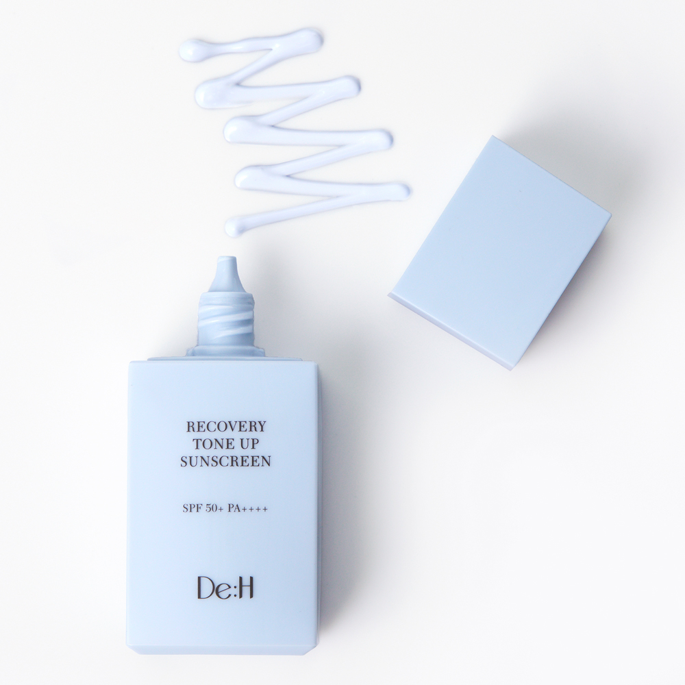 [도착보장] 디에이치 리커버리 톤업 선스크린 (메베 하늘색 피부과 비건 선크림) 50ml, 1개 - 상세 이미지 5