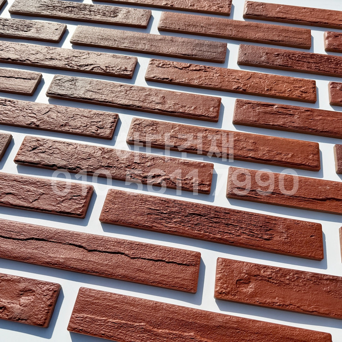 세라믹 고벽돌타일 300x50x9.2T 심플레드 / 하다건재 세라믹타일