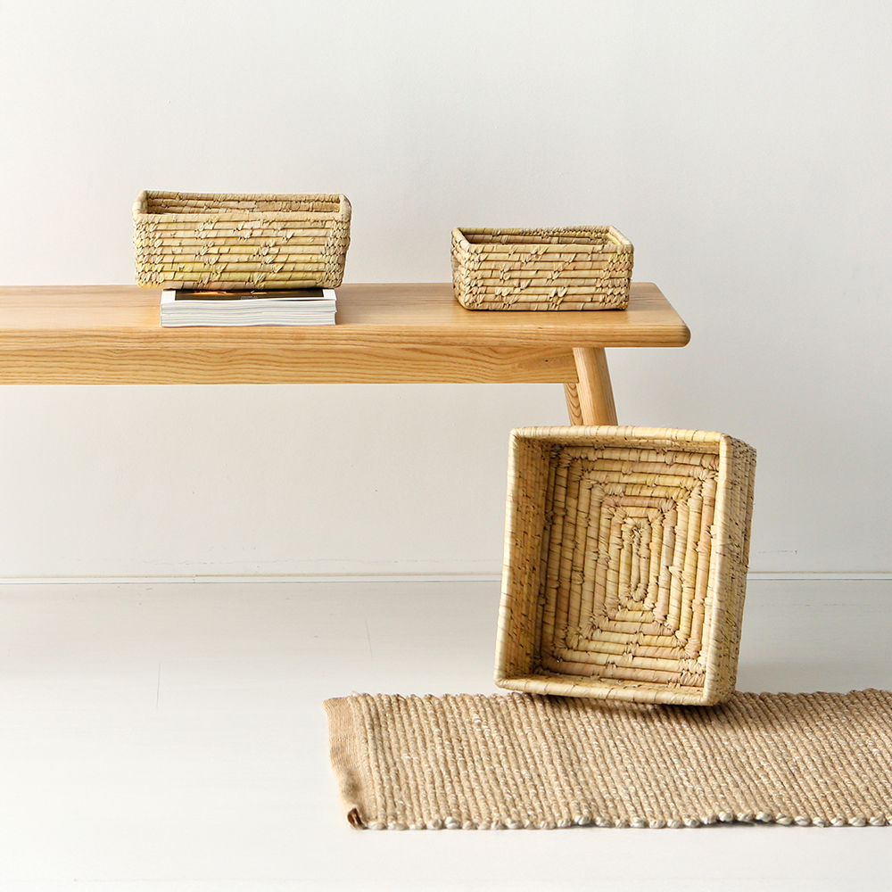 SUCANE 수제바구니 3종세트 BDD53 내추럴 5181.4136