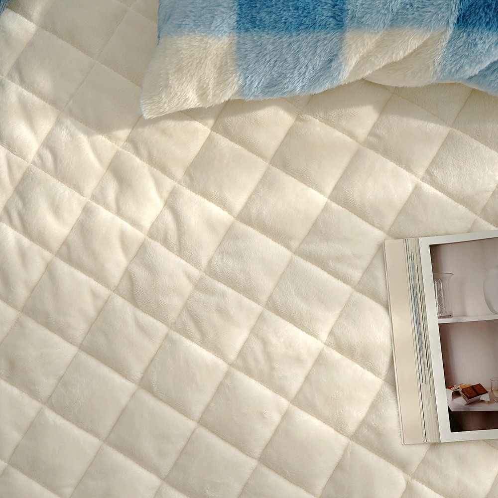 도톰한 겨울침대 패드 장모극세사 5미리 아크네 패드 수퍼싱글 SS