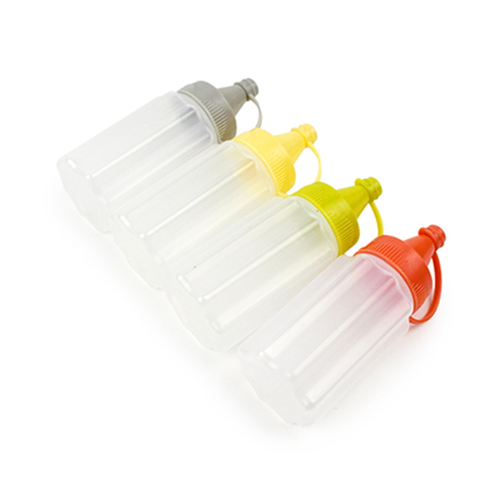 휴대용 미니소스통 캠핑 피크닉 액상 양념 시럽용기 4P